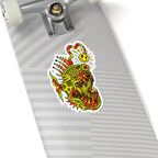 Deep Sea Glow Fish Kiss-Cut Sticker