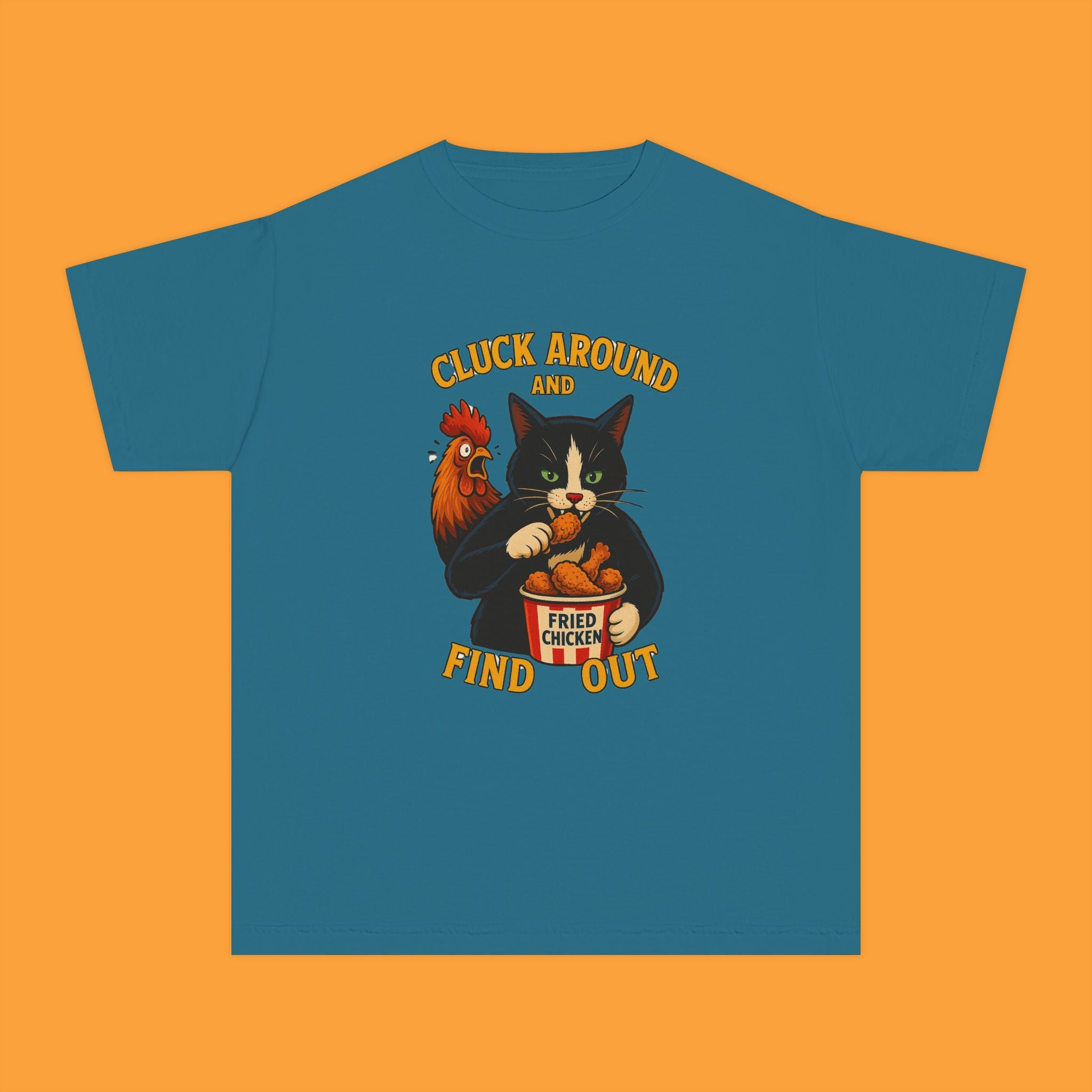 Cluck Around And Find Out Trippy Kiddie Tee