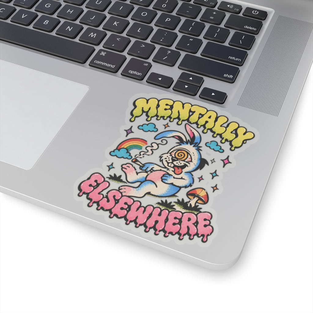 Mentally Elsewhere Kiss-Cut Sticker