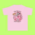 Literally Just A Girl, In A Pink Dress Trippy Kiddie Tee