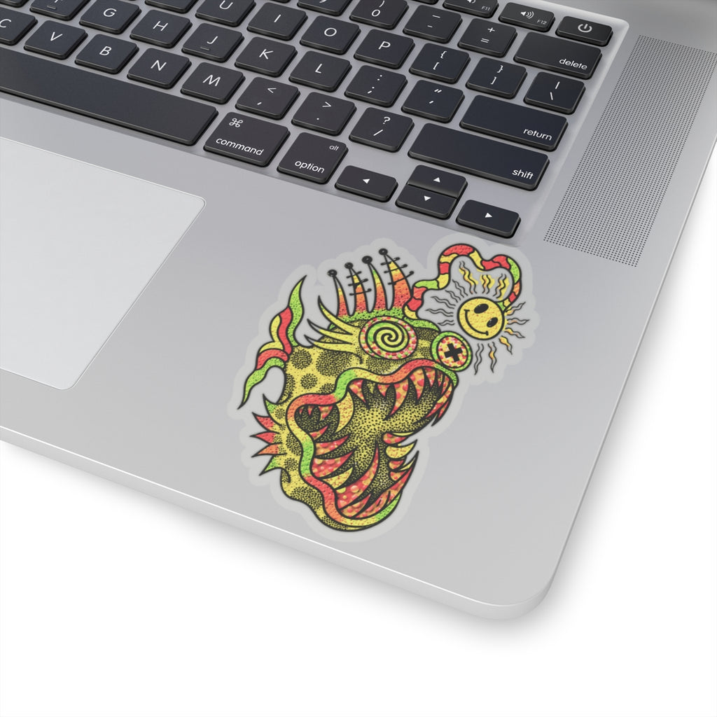 Deep Sea Glow Fish Kiss-Cut Sticker