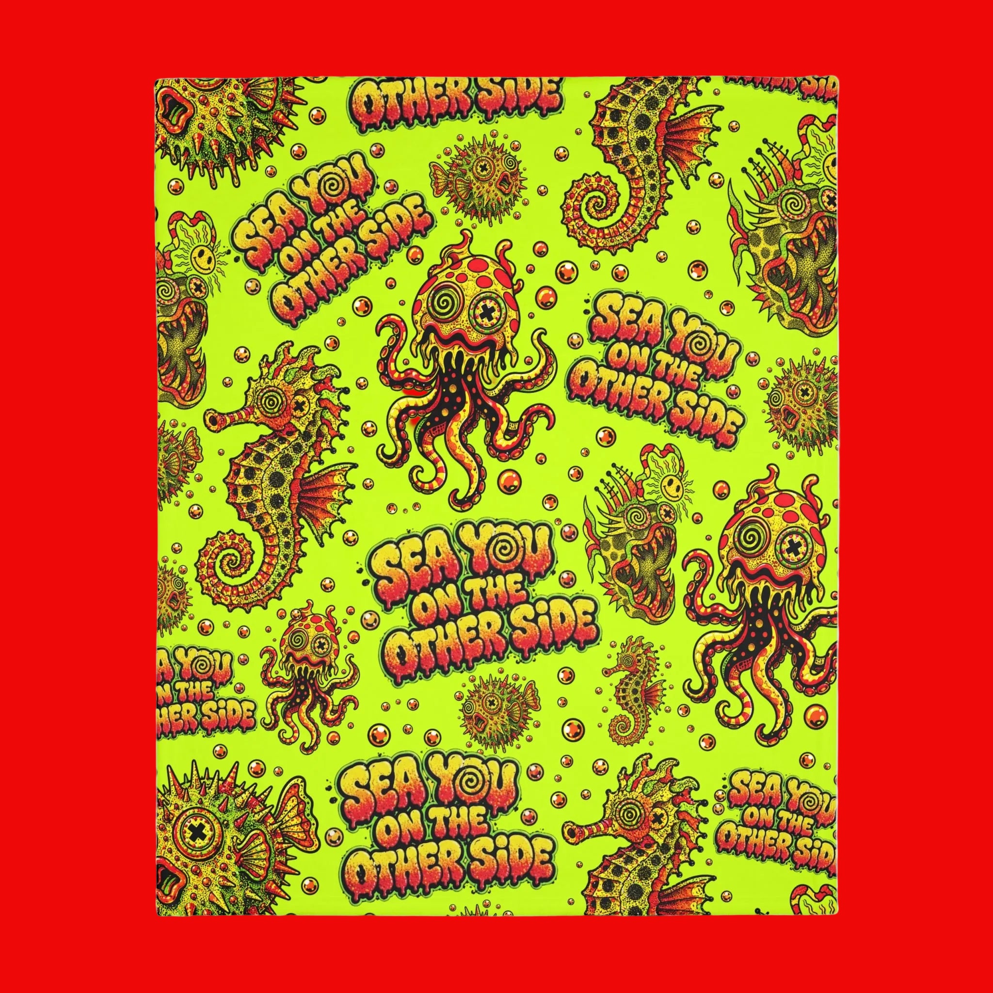 Deep Sea Velveteen Throw Blanket