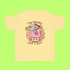 Literally Just A Girl, In A Pink Dress Trippy Kiddie Tee