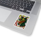 Crazy Cat Kiss-Cut Sticker