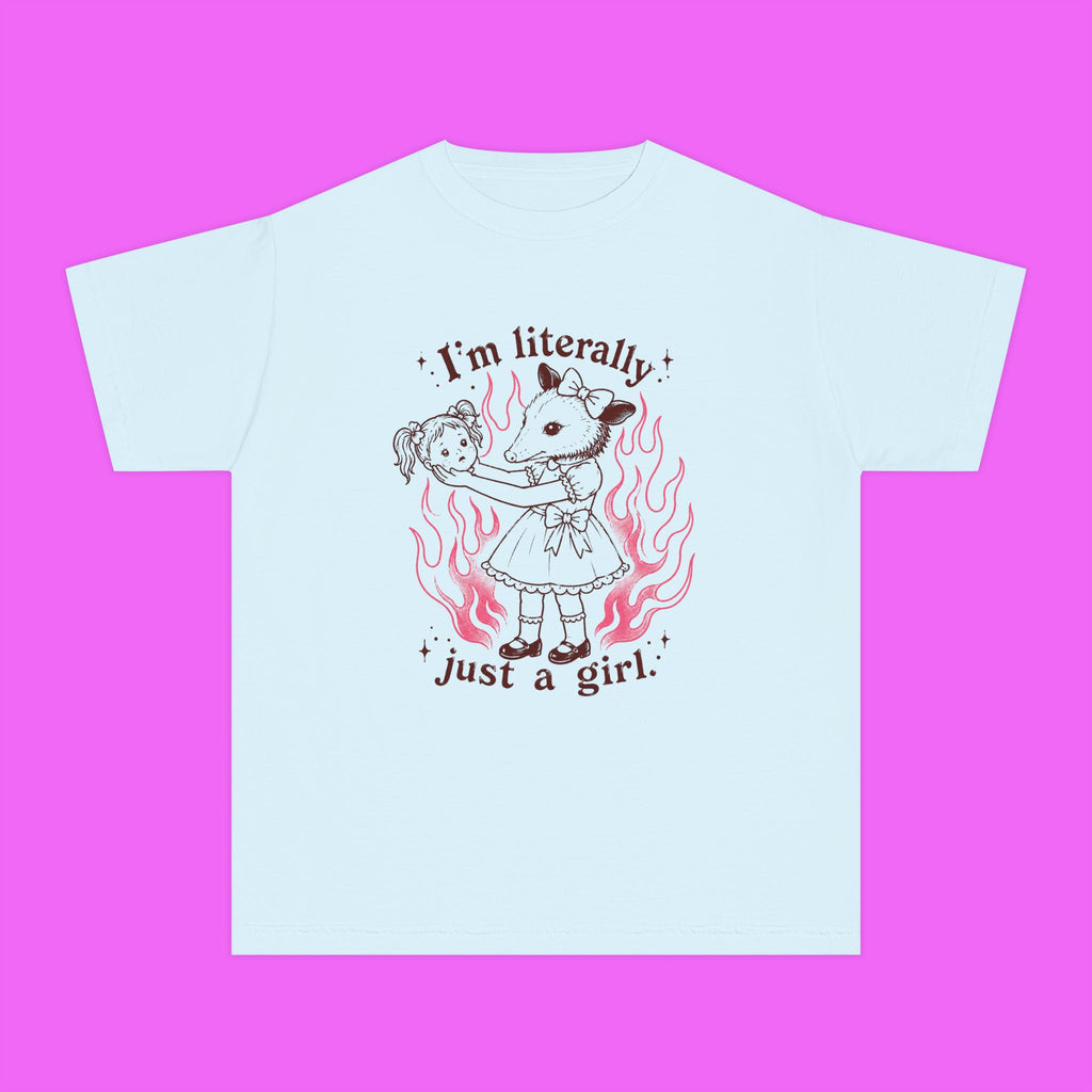 Literally Just A Girl Trippy Kiddie Tee