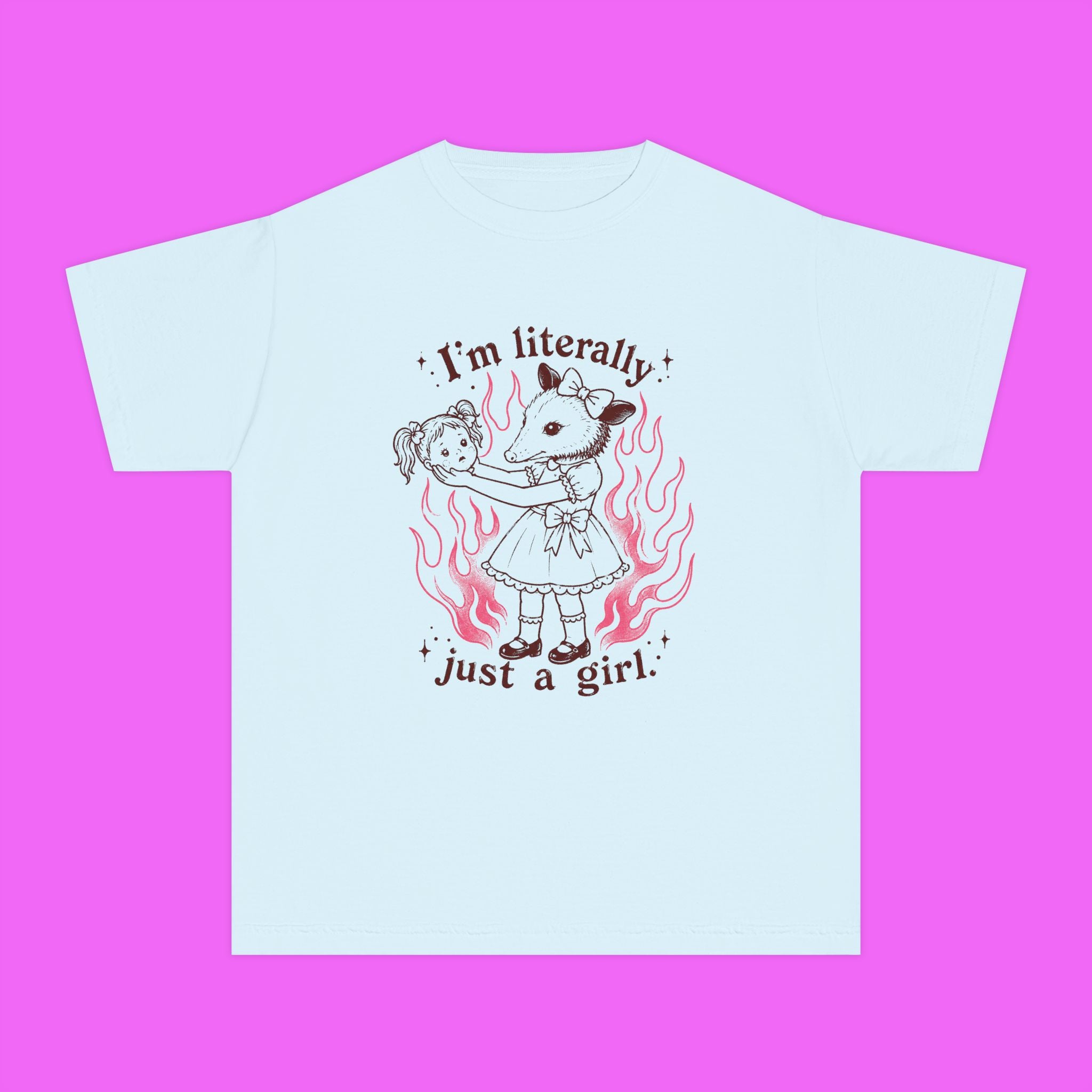 Literally Just A Girl Trippy Kiddie Tee