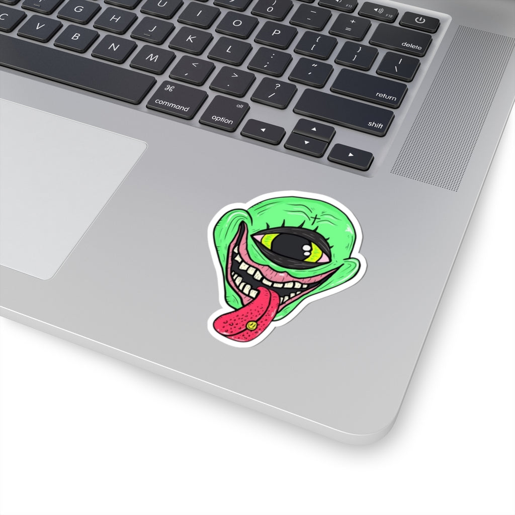 Trippin' Alien Kiss-Cut Sticker
