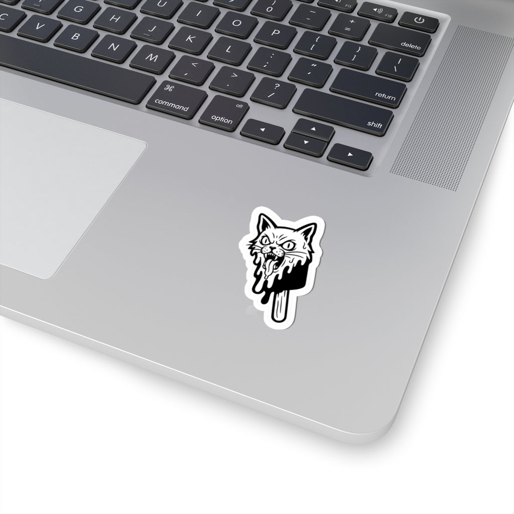 Stone Cold Kitty Kiss-Cut Sticker