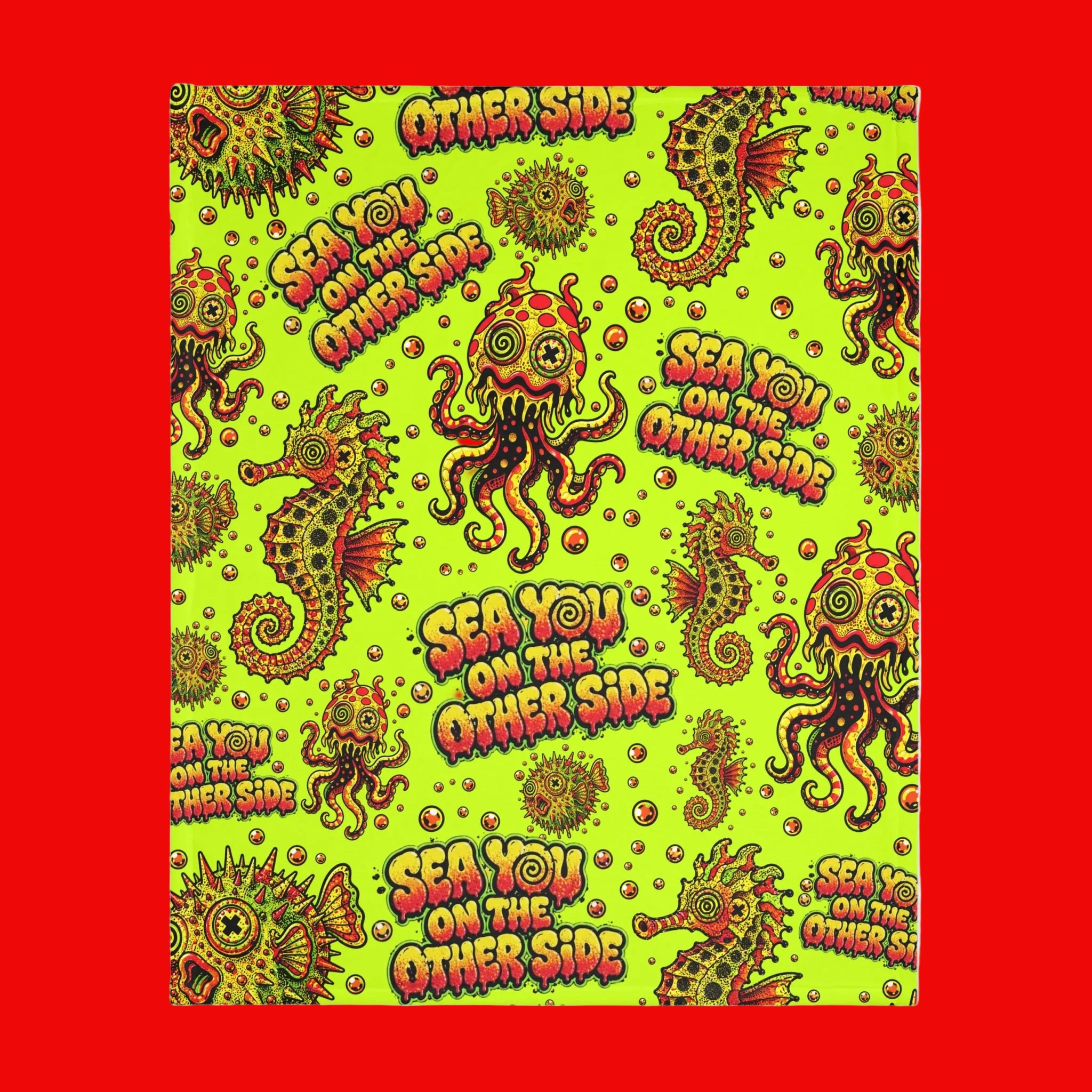 Deep Sea Velveteen Throw Blanket