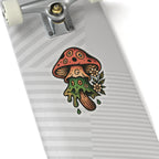Trippy Mushroom Kiss-Cut Sticker