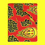 Day Trippin' Red Velveteen Throw Blanket