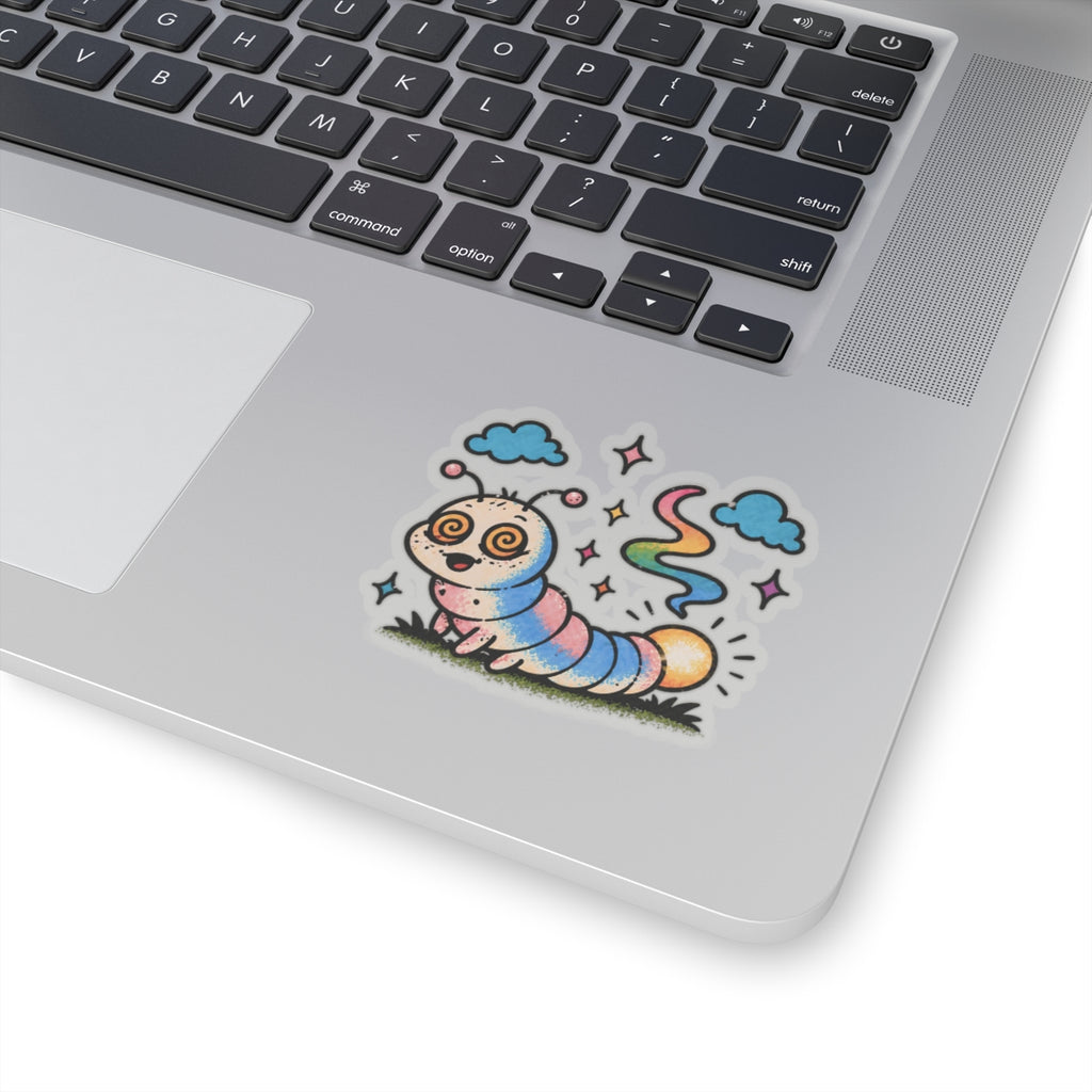 Glow Worm Kiss-Cut Sticker