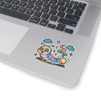 Glow Worm Kiss-Cut Sticker