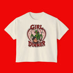 Girl Dinner Boxy Crop Tee