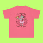 Literally Just A Girl, In A Pink Dress Trippy Kiddie Tee
