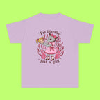 Literally Just A Girl, In A Pink Dress Trippy Kiddie Tee