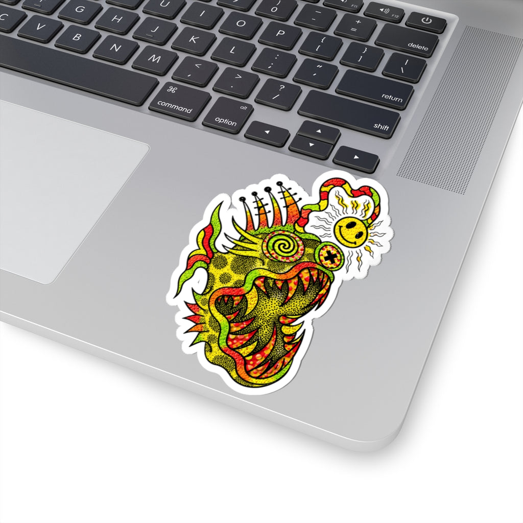 Deep Sea Glow Fish Kiss-Cut Sticker