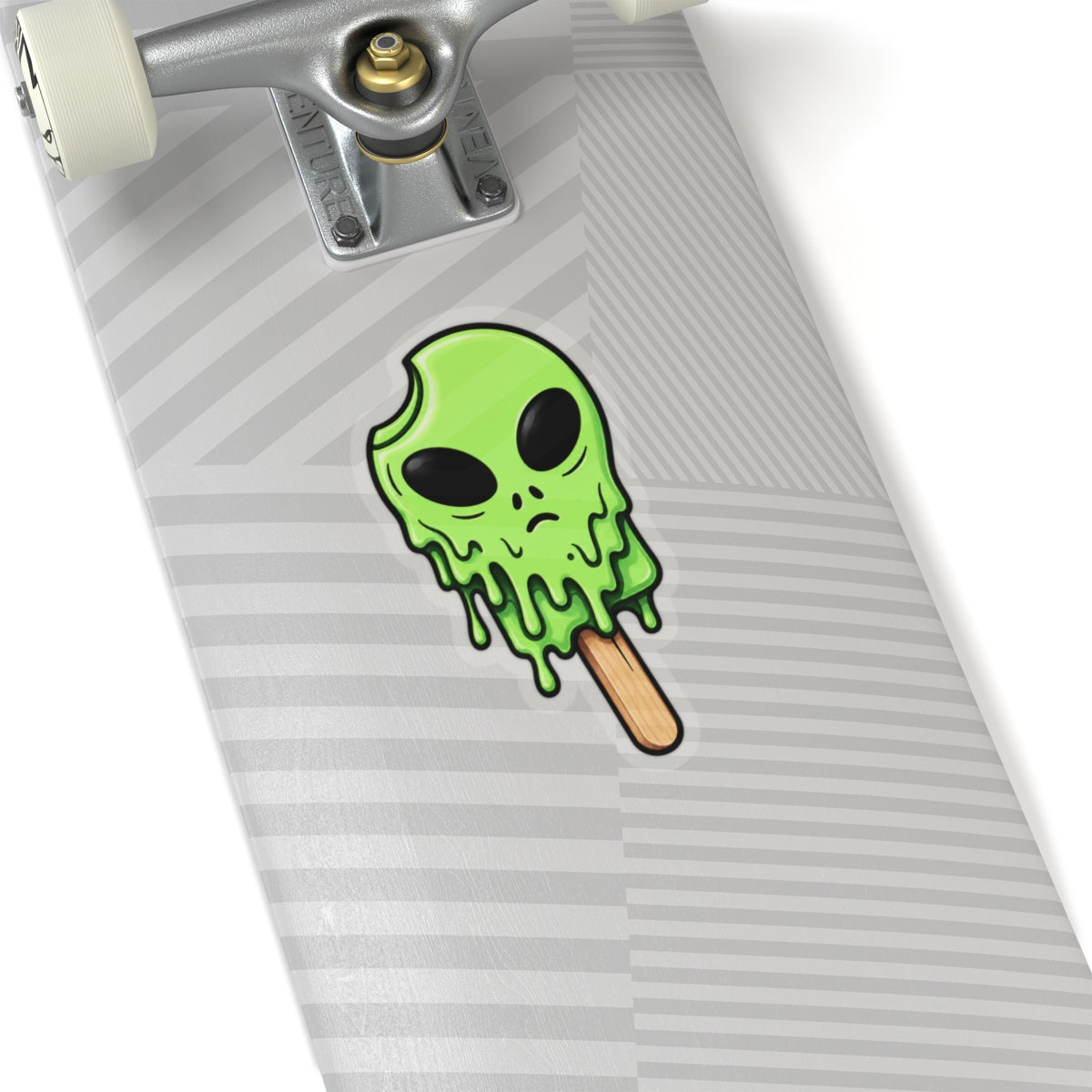 Alien Ice Cream Kiss-Cut Sticker