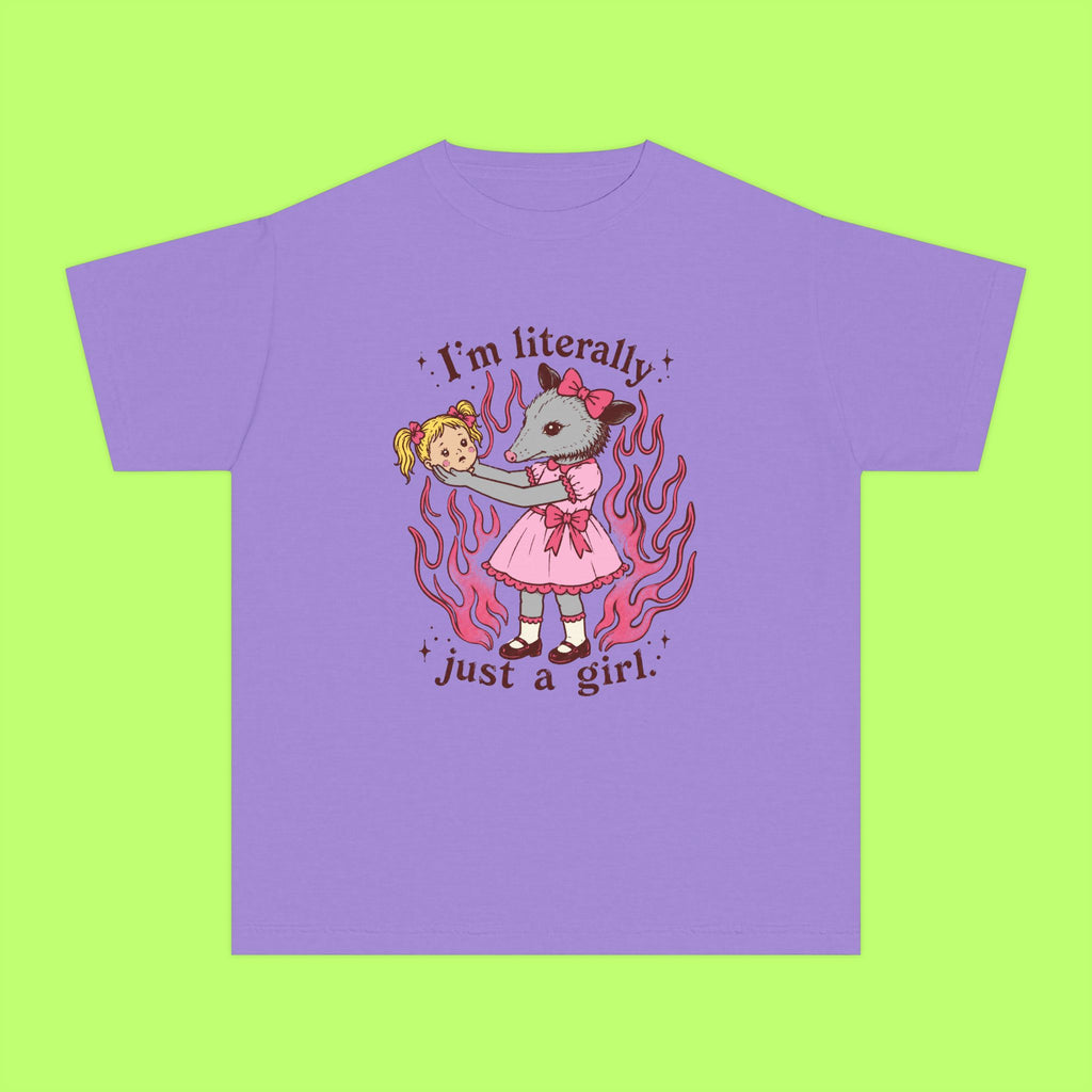 Literally Just A Girl, In A Pink Dress Trippy Kiddie Tee