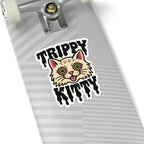 Purrfect Trippy Kitty Kiss-Cut Sticker