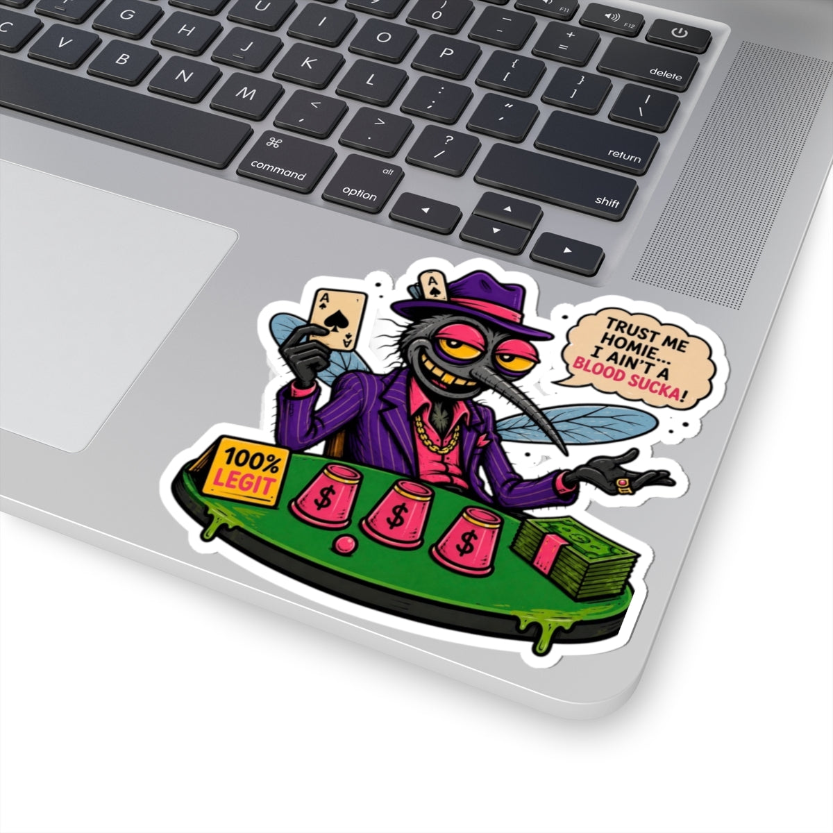 My Homie Praying Mosquito Kiss-Cut Sticker