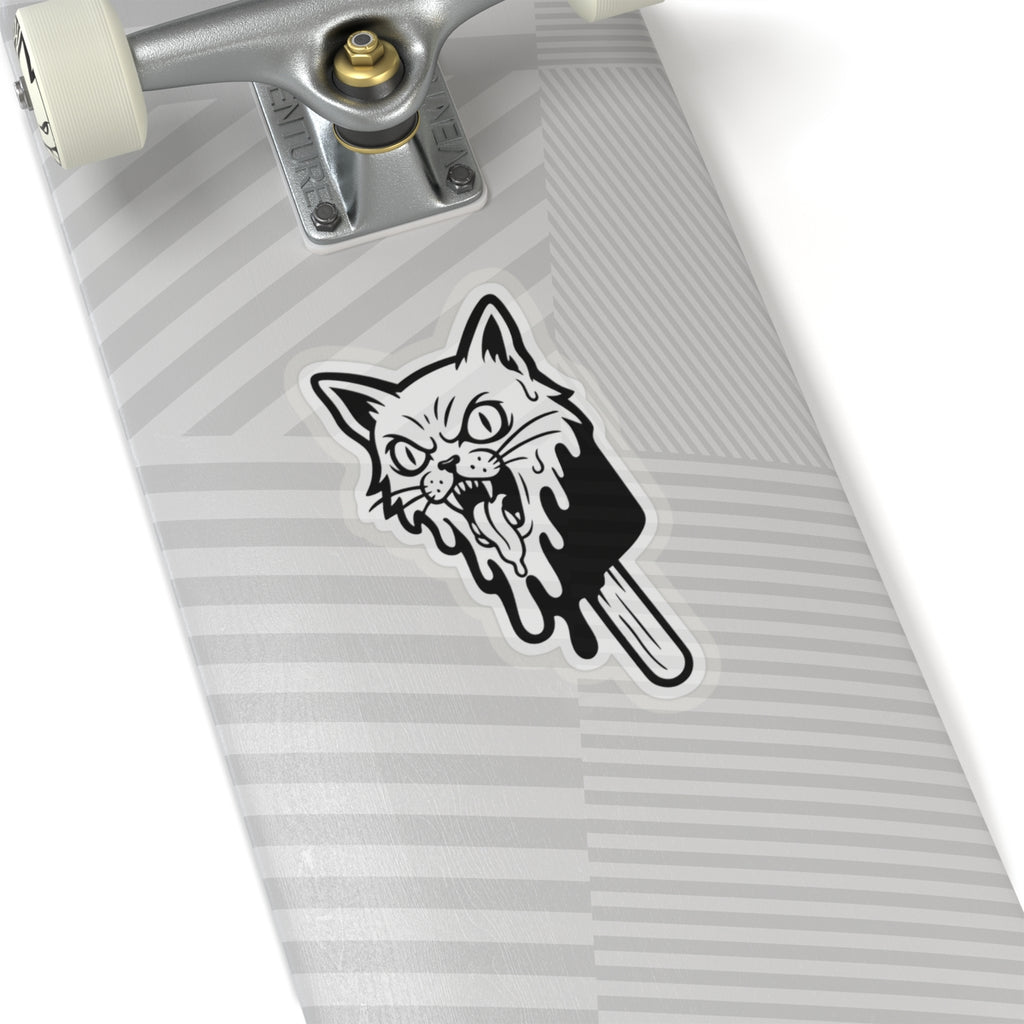 Stone Cold Kitty Kiss-Cut Sticker