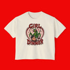 Girl Dinner Boxy Crop Tee