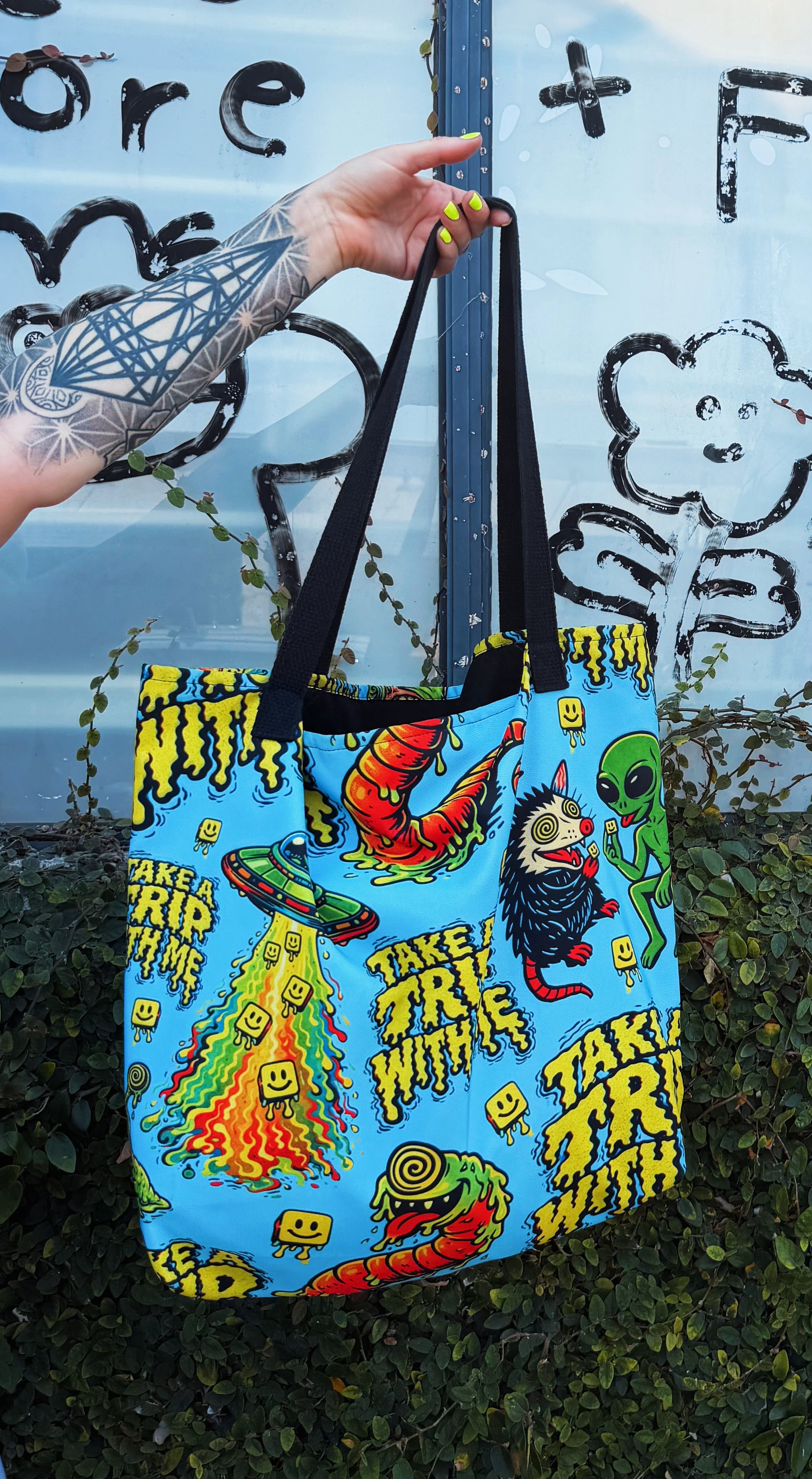 Trip To Space Large Tote Bag