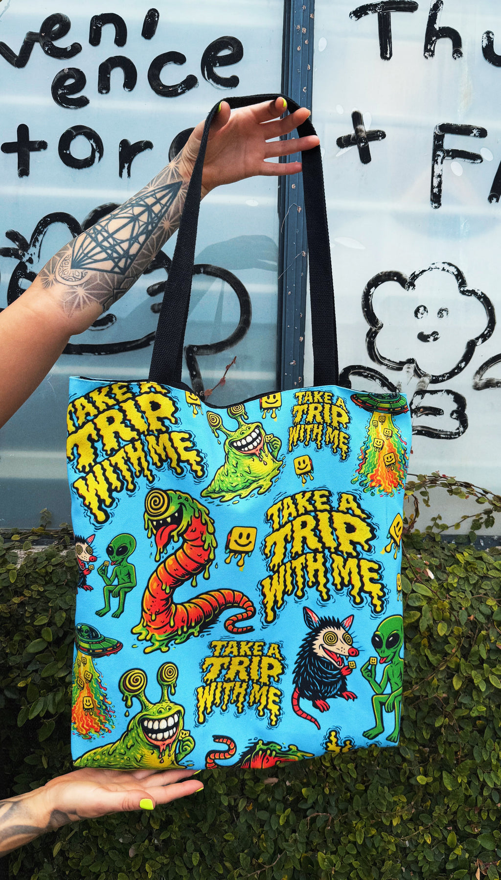 Trip To Space Large Tote Bag