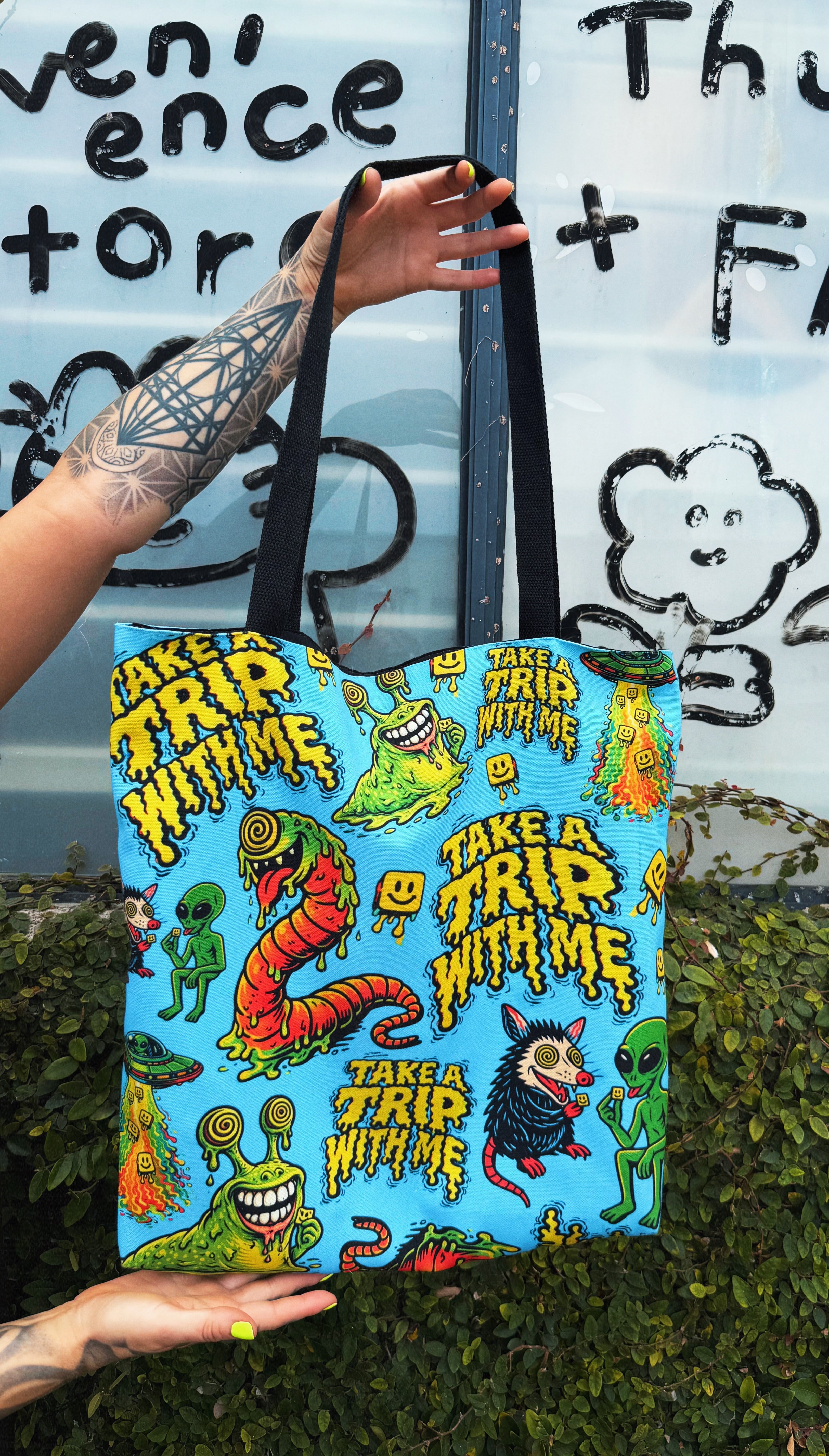 Trip To Space Large Tote Bag