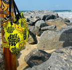 Day Trippin' Yellow Small Tote Bag